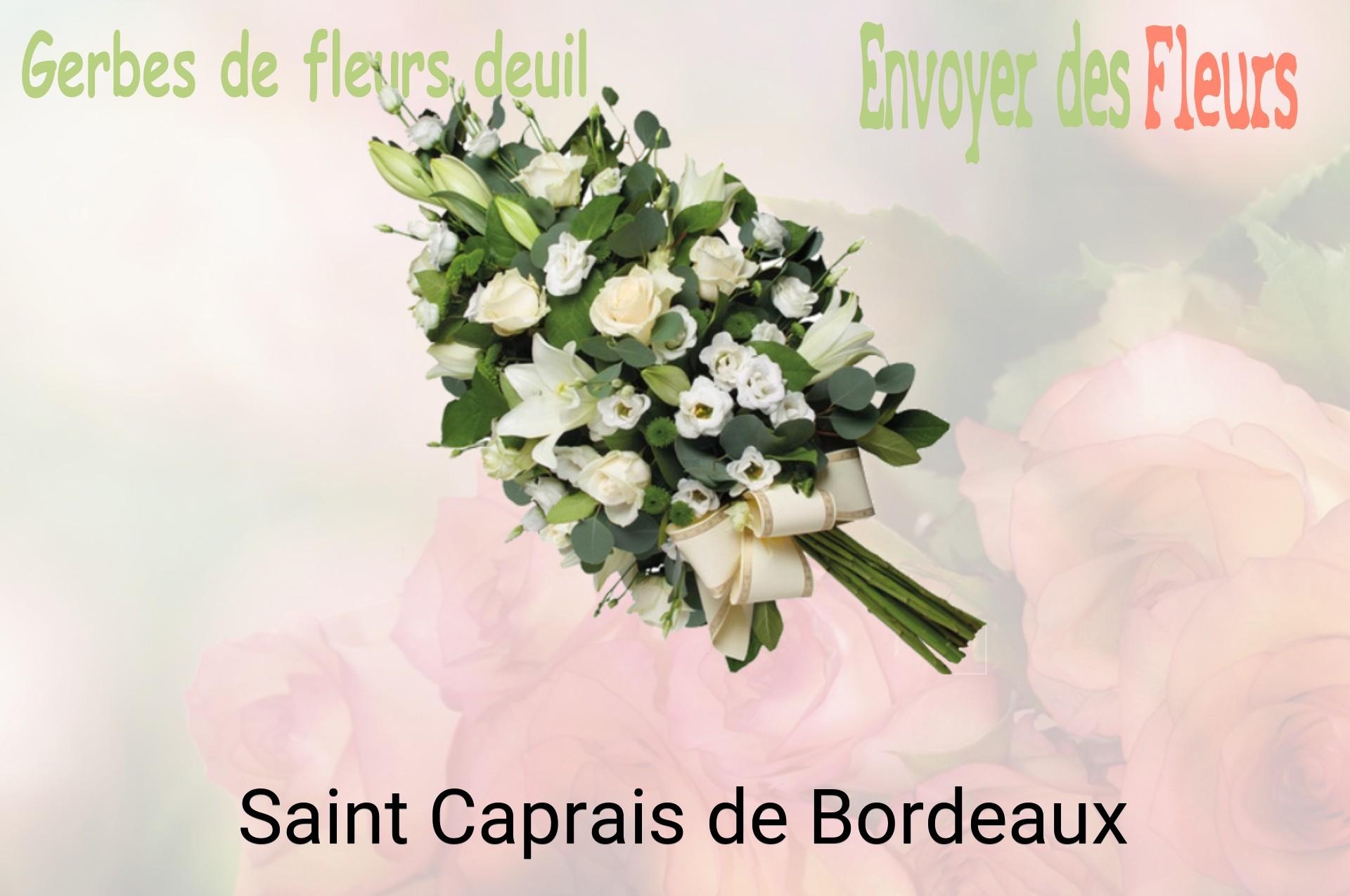 Gerbe de fleurs de deuil livrée à Saint-Caprais-de-Bordeaux